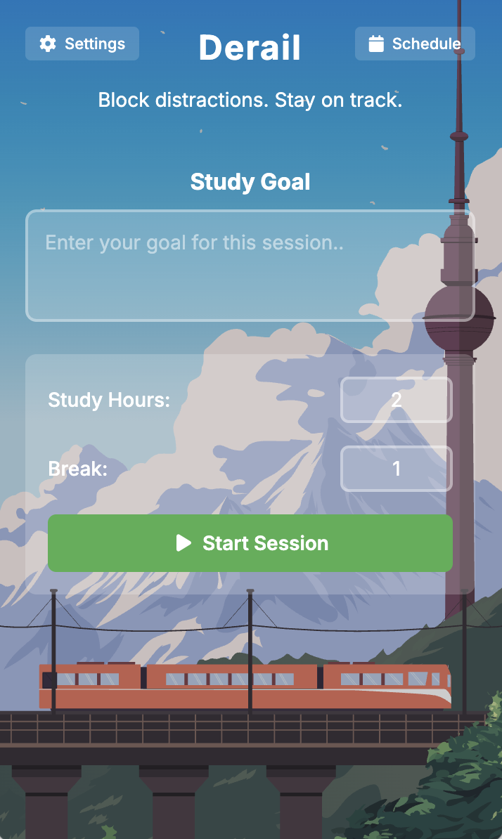 Derail goal prompt for fuzzy blocking criteria